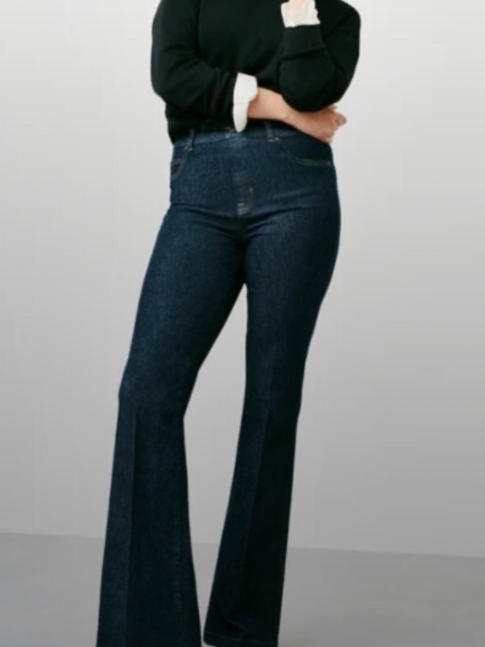 SPANXshape™ Original EveryWear Flare Jeans | Raw Indigo XS TP Petite